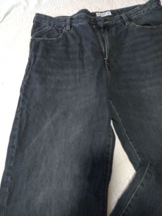 Vaqueros negros Pull&Bear hombre talla 46