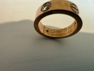 Anillo Cartier Love 750 con 3 diamantes