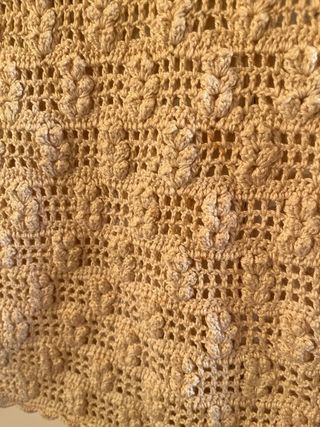 Bolso Vintage Ganchillo Beige