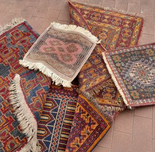5 Tappetini Persiani Annodati a Mano
