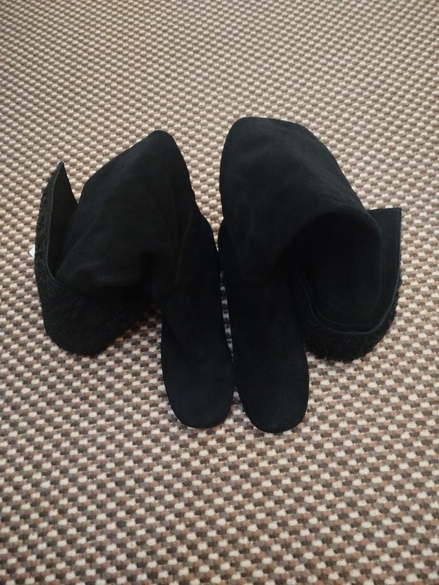 Botas altas serraje Zara T.37