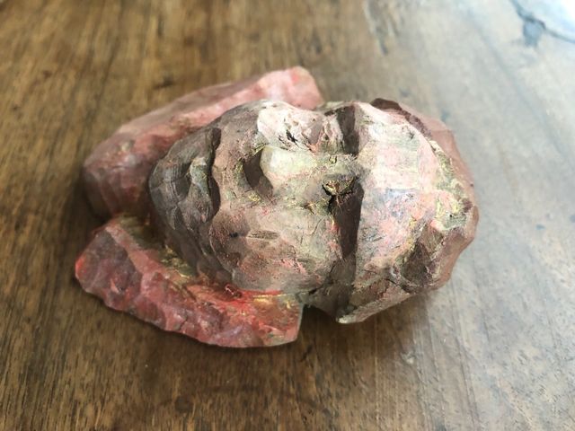 Antica scultura testa putto cherubino angelo XVII