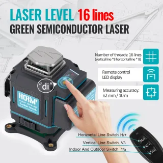 Nivel Láser LFINE 360° 16 Líneas Profesional