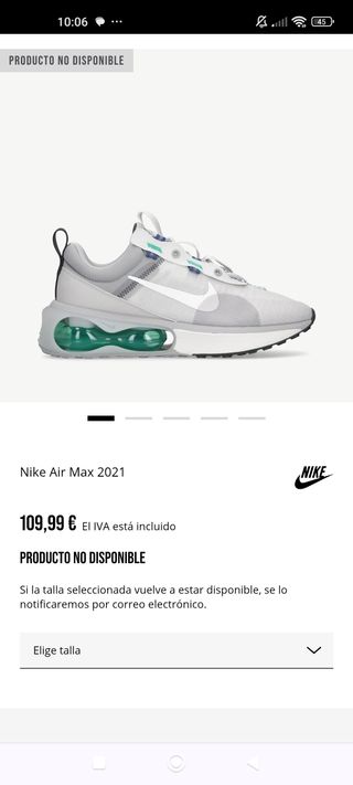 Zapatillas Nike grises y verdes