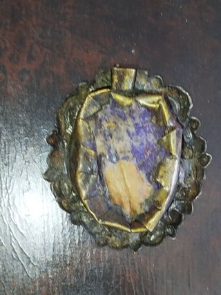 Antiguo escapulario Sagrado Corazón y rosario náca