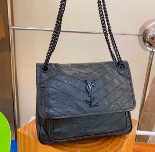 Bolso YSL Saint Laurent Cadena Negro