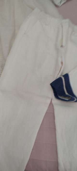 Traje Primera Comunión Blanco y Azul