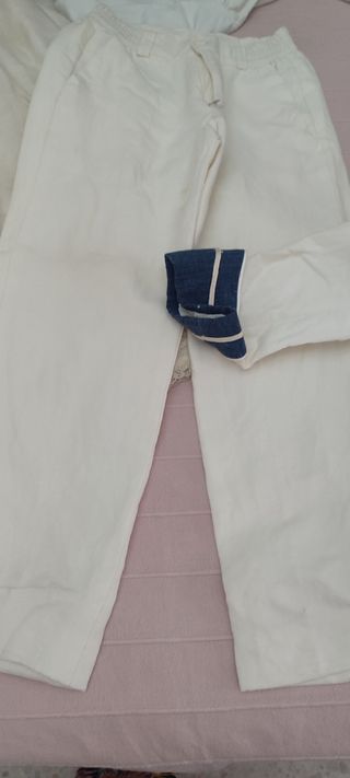 Traje Primera Comunión Blanco y Azul