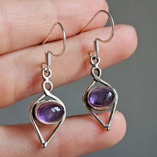 Pendientes Plata 925 Amatista