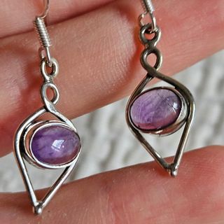 Pendientes Plata 925 Amatista