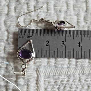 Pendientes Plata 925 Amatista