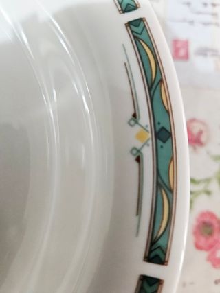 Servizio Porcellana Burlington Verde e Bianca