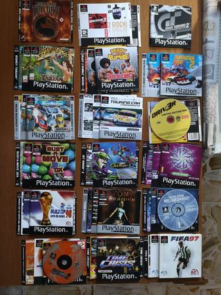 Lotto Giochi PlayStation 1 PS1 Copertine Manuali