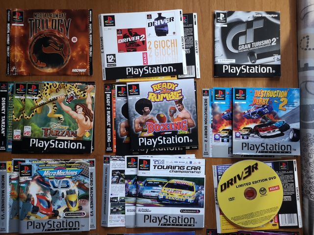 Lotto Giochi PlayStation 1 PS1 Copertine Manuali