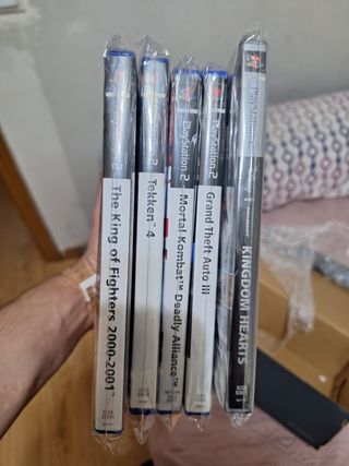 Lote 5 juegos PS2 nuevos: Tekken 4, Kingdom Hearts