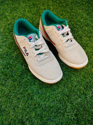 Zapatillas Fila Beige y Verde Talla 40