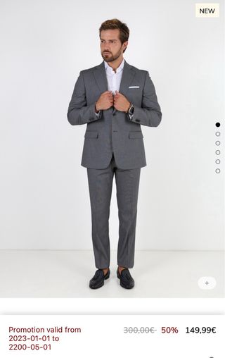 Traje gris