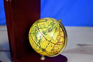 Sujetalibros Globo Terráqueo Años 70