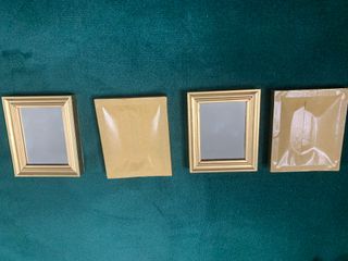 4 ESPEJOS DE MADERA AÑOS 80