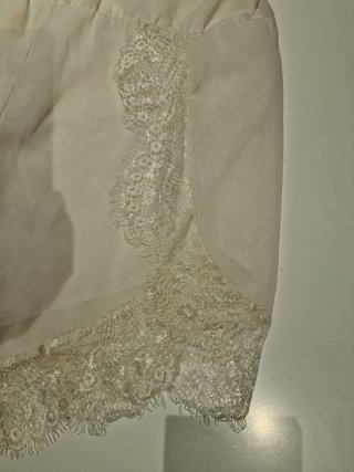 Mono corto encaje blanco Talla S