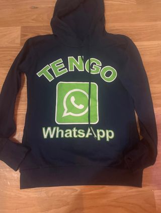 Sudadera con logo WhatsApp
