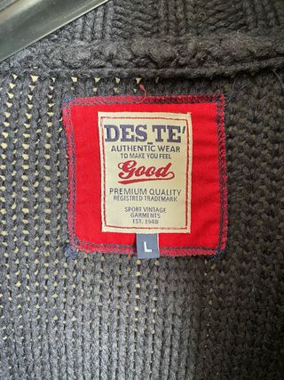 Maglione cardigan DES TEMPS blu taglia L