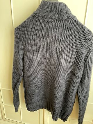 Maglione cardigan DES TEMPS blu taglia L