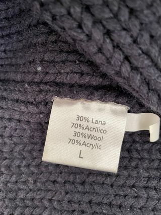 Maglione cardigan DES TEMPS blu taglia L