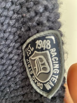 Maglione cardigan DES TEMPS blu taglia L