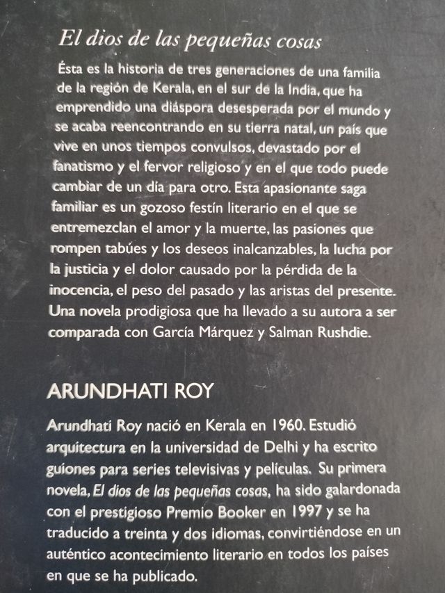 El dios de las pequeñas cosas