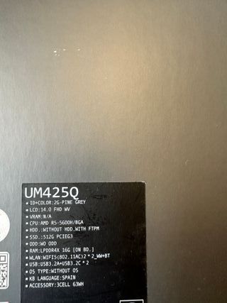 Ordenador portátil Asus 