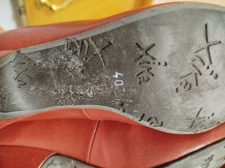 Zapatos Xika rojos de piel