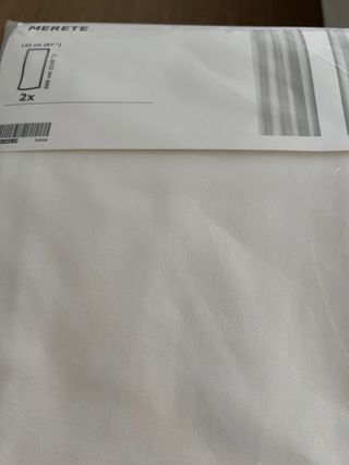 Cortinas IKEA MERETE blancas 145x300 cm