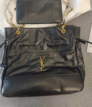 Bolso YSL Jamie Large Pochon Negro Dorado