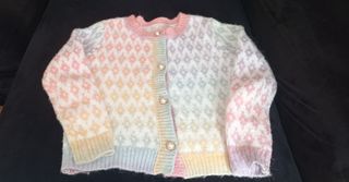 Chaqueta de punto multicolor mujer