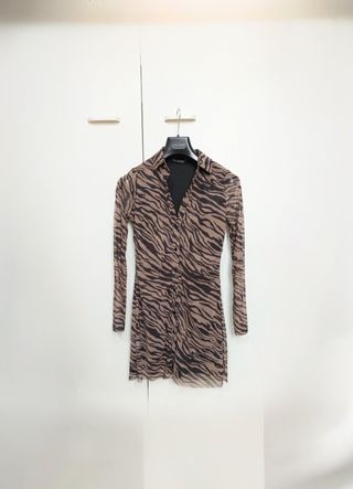 Vestito camicia Stradivarius fantasia animalier
