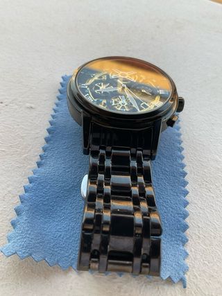 Reloj de Hombre Deportivo Lujoso Negro/Dorado