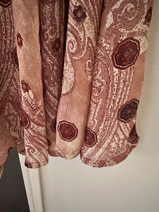 Falda larga vintage estampado paisley