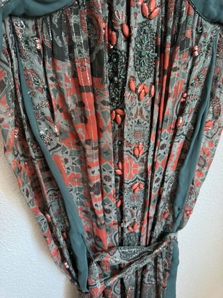 Vestido halter estampado limited edition L Zara