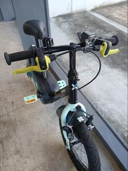 BICICLETA 14 PULGADAS BTWIN 500 MONSTERS NEGRA 3-4-5 AÑOS