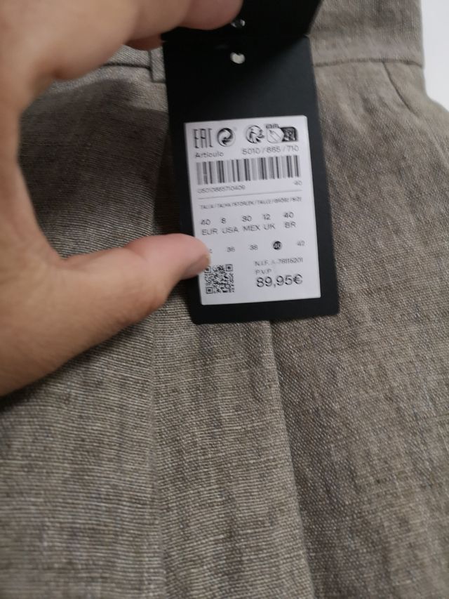 Pantalones Massimo Dutti Marrón Talla M