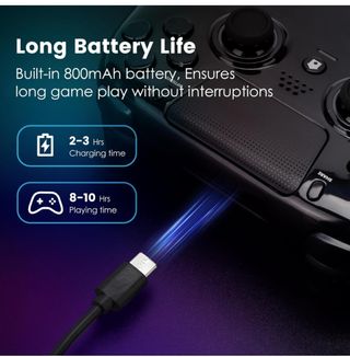 Mando PS4 Negro Compatible PS5
