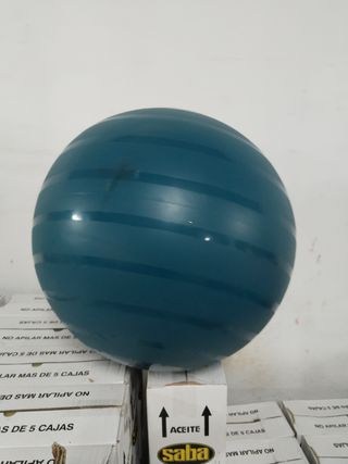 Pelota de gimnasia azul