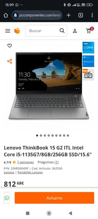 Lenovo ThinkBook 15 G2 Intel Core i5