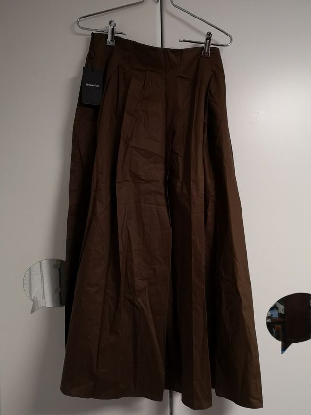 Falda Massimo Dutti Marrón