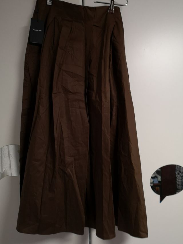 Falda Massimo Dutti Marrón