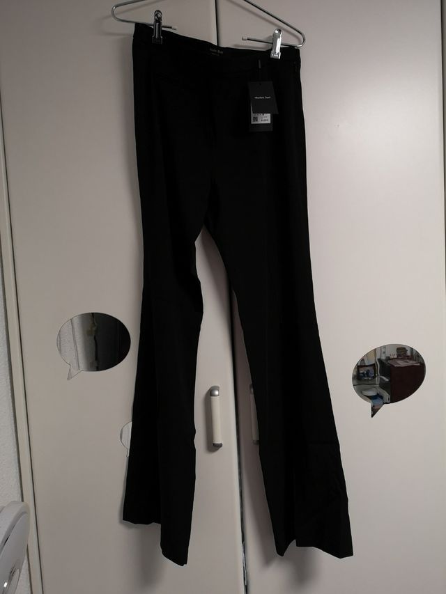 Pantalones Massimo Dutti negros mujer