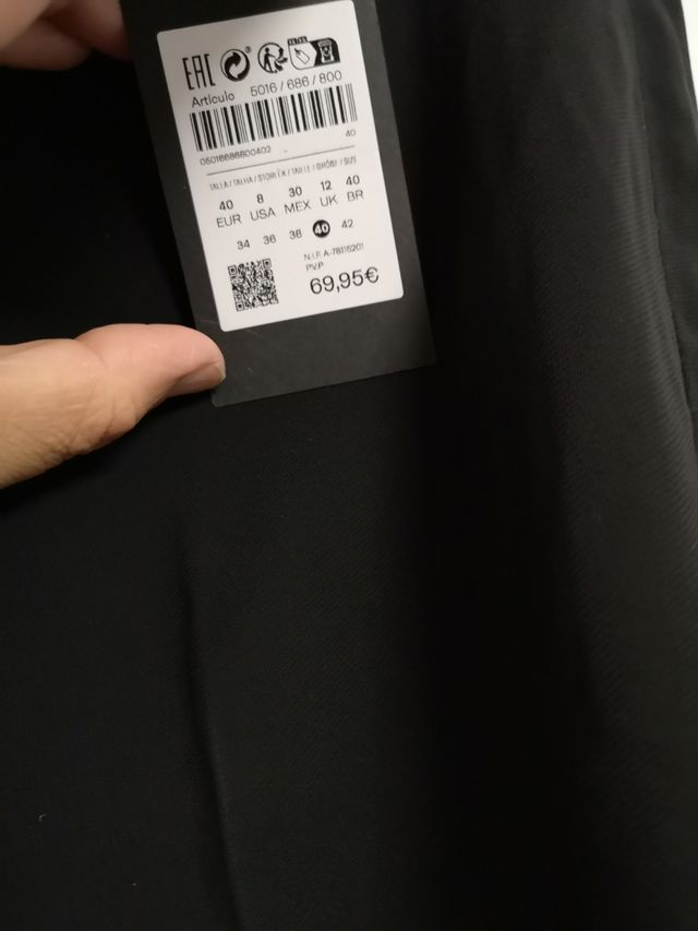 Pantalones Massimo Dutti negros mujer