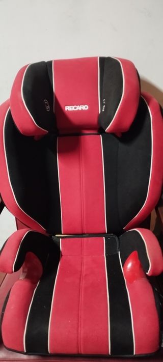 Silla de coche RECARO roja y negra