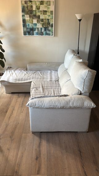 Sofá modular con asientos deslizantes